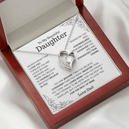 To My Daughter – Love You Forever Necklace