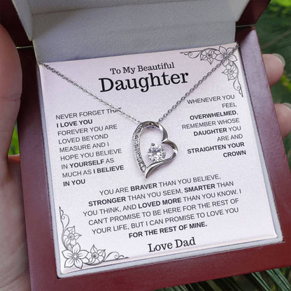 To My Daughter – Love You Forever Necklace