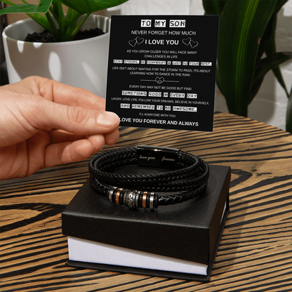 To My Son Forever Infinity Bracelet