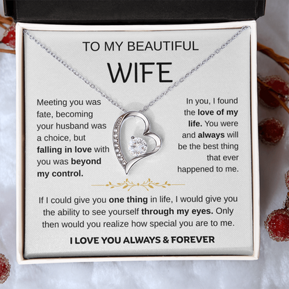 To My Wife – Love of My Life Necklace