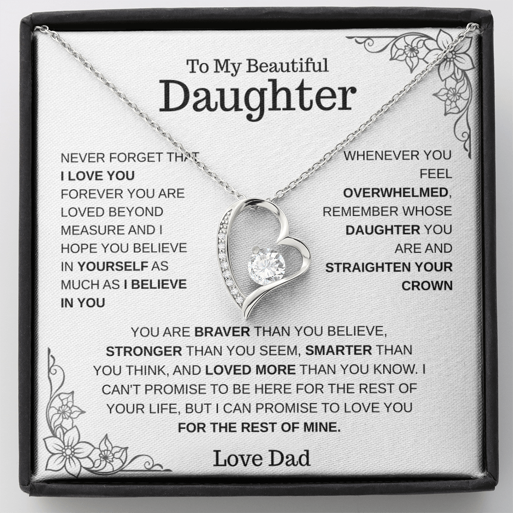 To My Daughter – Love You Forever Necklace
