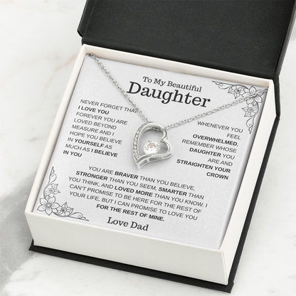 To My Daughter – Love You Forever Necklace