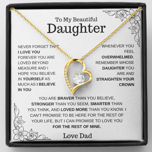 To My Daughter – Love You Forever Necklace