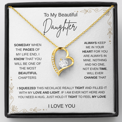 To My Daughter – Love You Forever Necklace