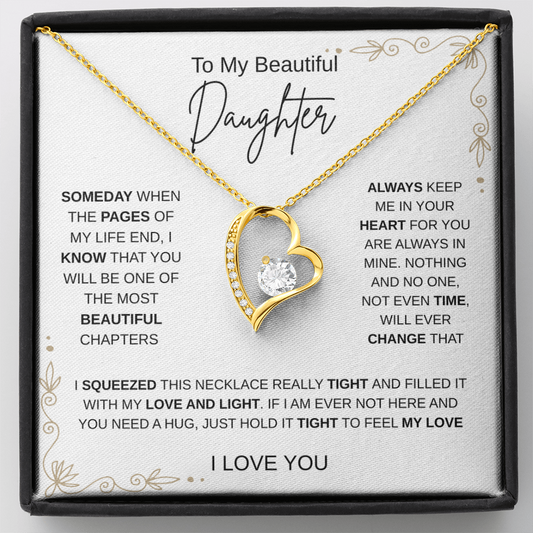 To My Daughter – Love You Forever Necklace