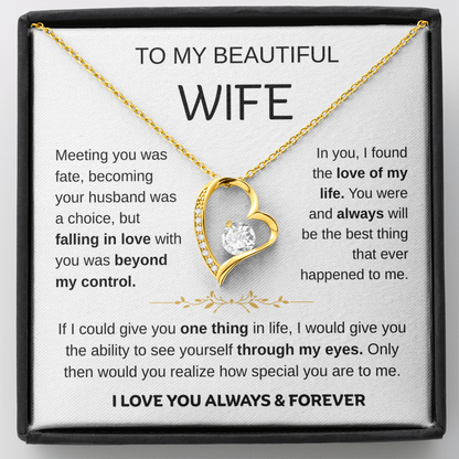 To My Wife – Love of My Life Necklace