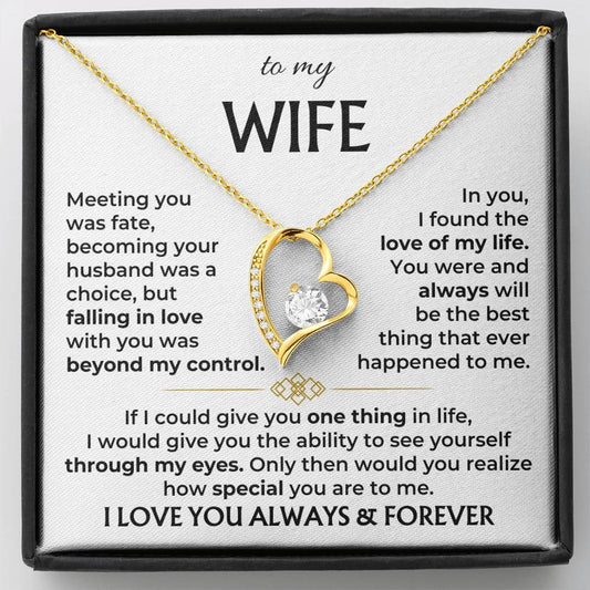 To My Wife – Love of My Life Necklace